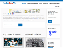 Tablet Screenshot of hockeyzoneplus.com